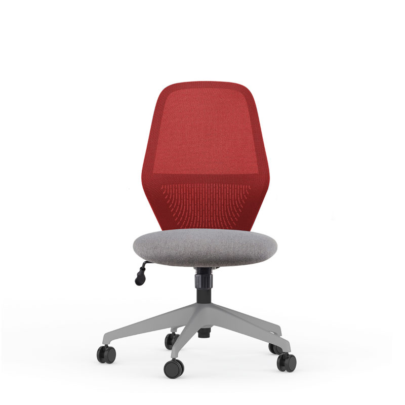 library-images-rise-9i4-grey-frame-45C-armless-high-profile-base-red-accent-red-mesh-back-light-grey-seat-front